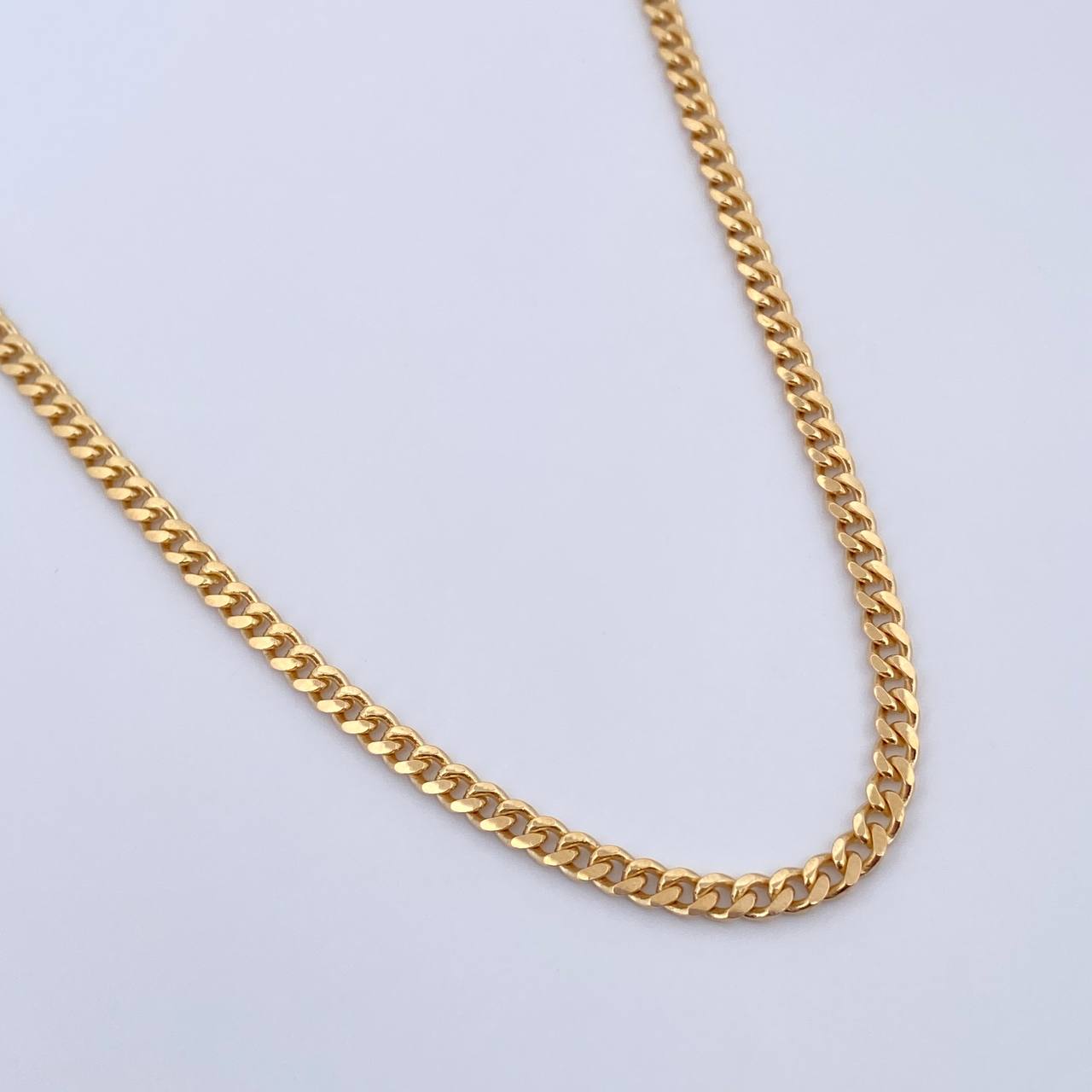 Cadena Cubana 25.7gr / 61.4cm / 3.3mm Oro Amarillo +0 18K $