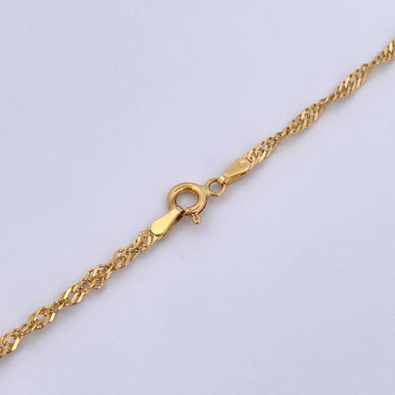Cadena Singapur 6.5gr / 63.6cm / 2.2mm Oro Amarillo +3 18K $