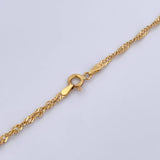 Cadena Singapur 6.5gr / 63.6cm / 2.2mm Oro Amarillo +3 18K $
