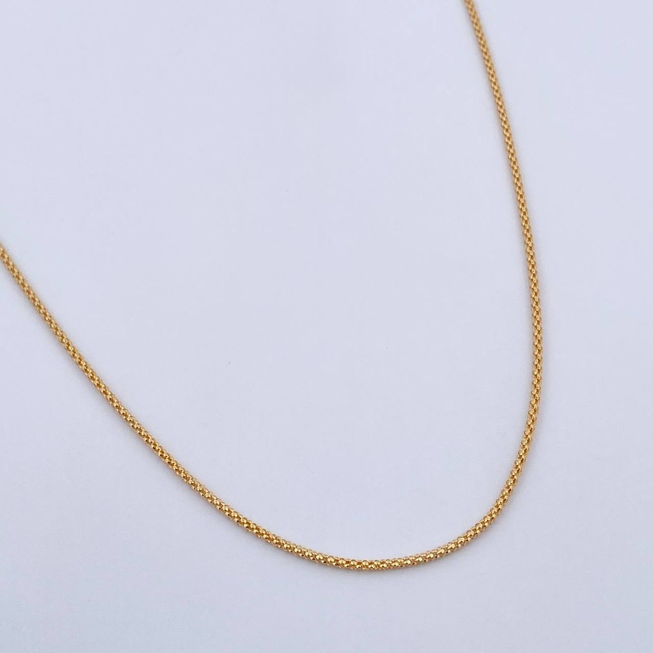 Cadena Cordon 1.75gr / 45cm / 1mm Oro Amarillo +3 18K &