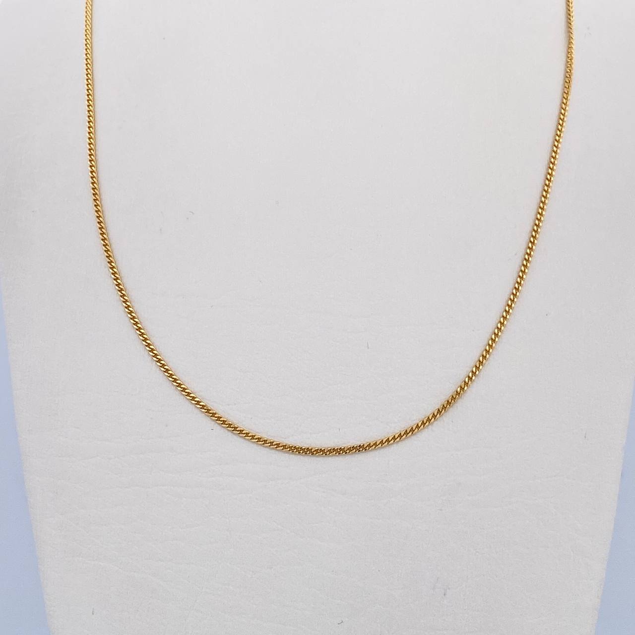 Mini Cuban Chain 3.85gr / 50.5cm / 1mm Yellow Gold +0 18K $