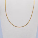 Mini Cuban Chain 3.85gr / 50.5cm / 1mm Yellow Gold +0 18K $