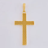 Pendant Cross Mesh 2.35 g / 1 1/2 in Yellow Gold 18K