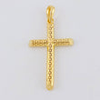 Pendant Cross Latin Mesh 2.75 g / 1 1/2 in Yellow Gold 18K