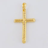 Pendant Cross Latin Mesh 2.75 g / 1 1/2 in Yellow Gold 18K