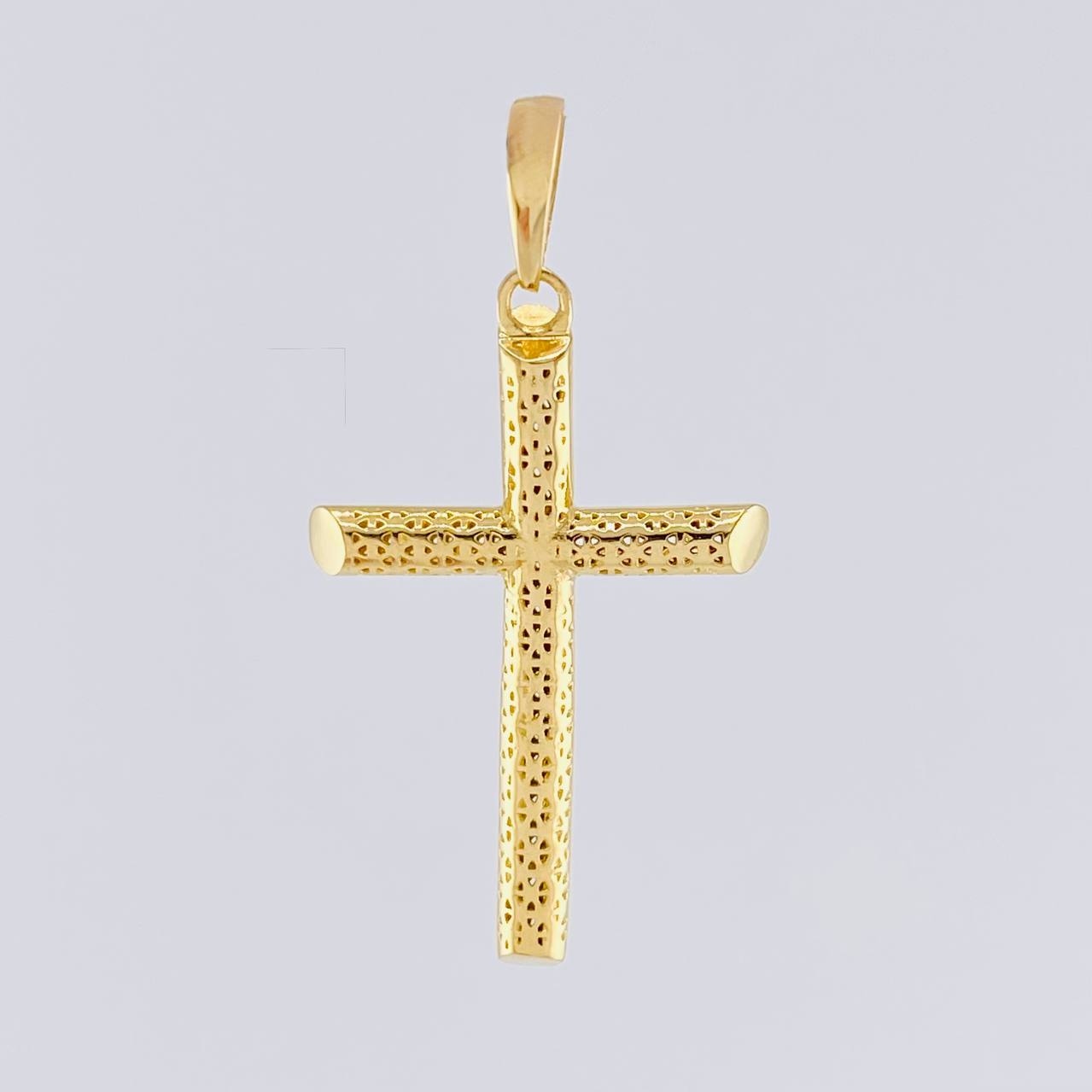 Pendant Cross Latin Mesh 2.75 g / 1 1/2 in Yellow Gold 18K