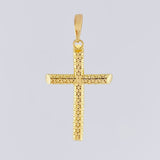 Pendant Cross Latin Mesh 2.75 g / 1 1/2 in Yellow Gold 18K