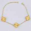 Pulso Trebol Aro Seguido 5.75 g / 7 3/4 in / 1.8 mm Oro Amarillo 18K