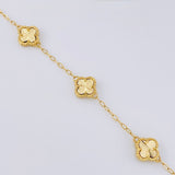 Bracelet Clover Classic Link 4.6 g / 7 in - 7 3/4 in / 1.8 mm Yellow Gold 18K