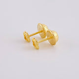 Topos Trébol Diamantado 0.4 g / in / 3.5 mm Oro Amarillo 18K