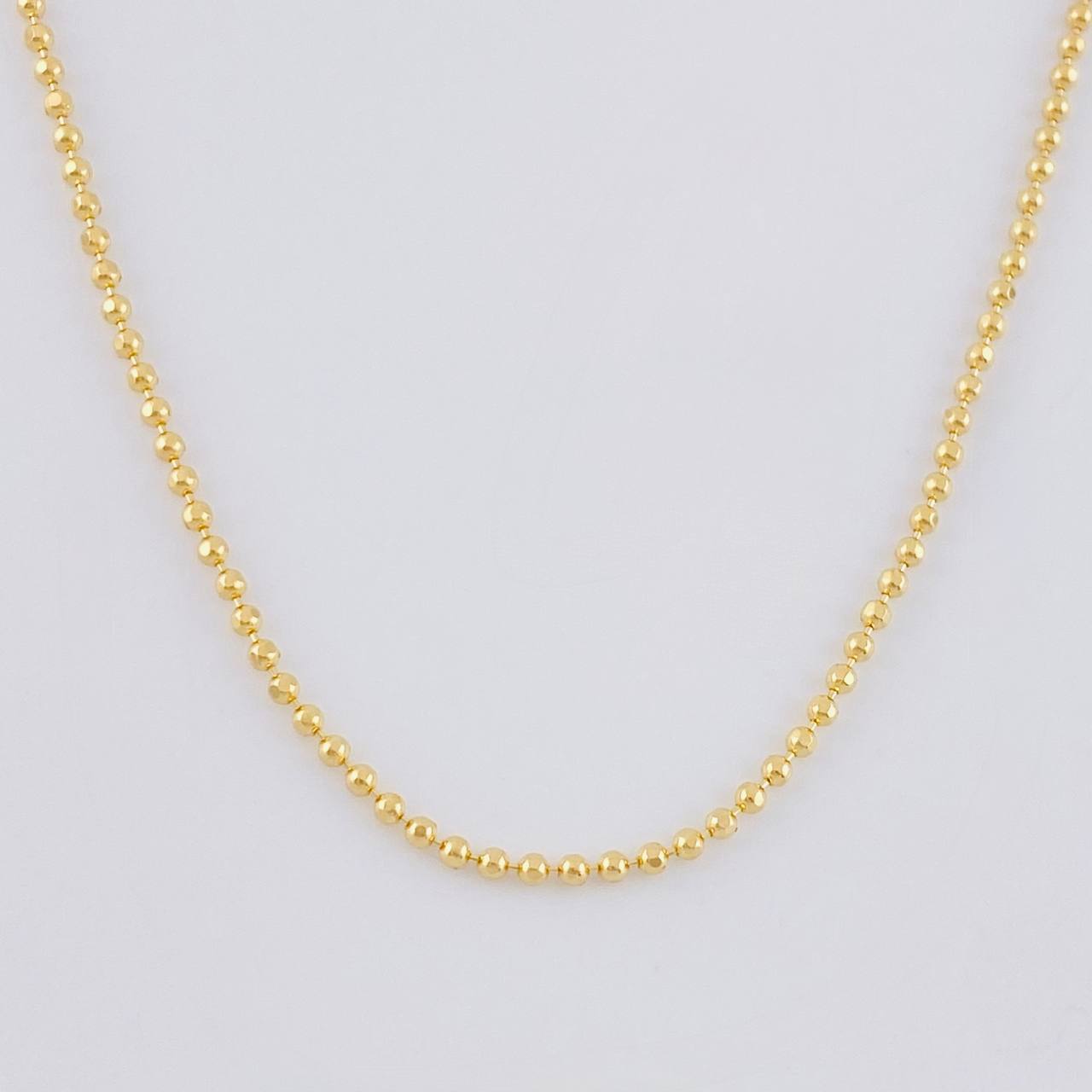 Cadena Militar Diamantada 3.1 g / 19 3/4 in / 1.2 mm Oro Amarillo 18K