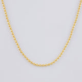 Cadena Militar Diamantada 3.1 g / 19 3/4 in / 1.2 mm Oro Amarillo 18K