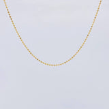 Cadena Militar Diamantada 3.1 g / 19 3/4 in / 1.2 mm Oro Amarillo 18K