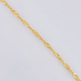 Singapore Chain 1.6 g / 19 3/4 in / 1.8 mm Yellow Gold 18K