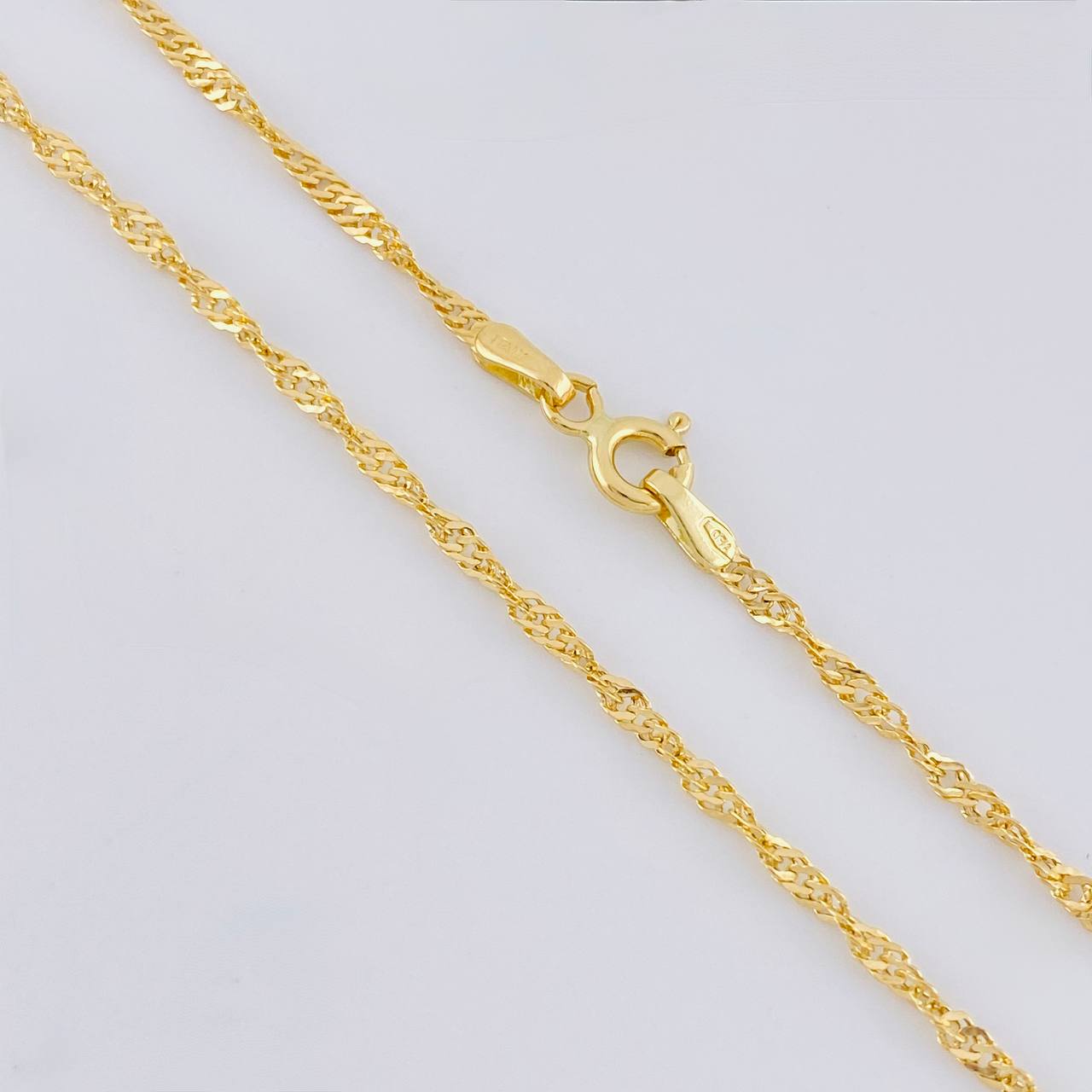 Singapore Chain 1.6 g / 19 3/4 in / 1.8 mm Yellow Gold 18K