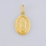 Pendant Virgen de Guadalupe 0.65g / 3/4 in 18K Yellow Gold