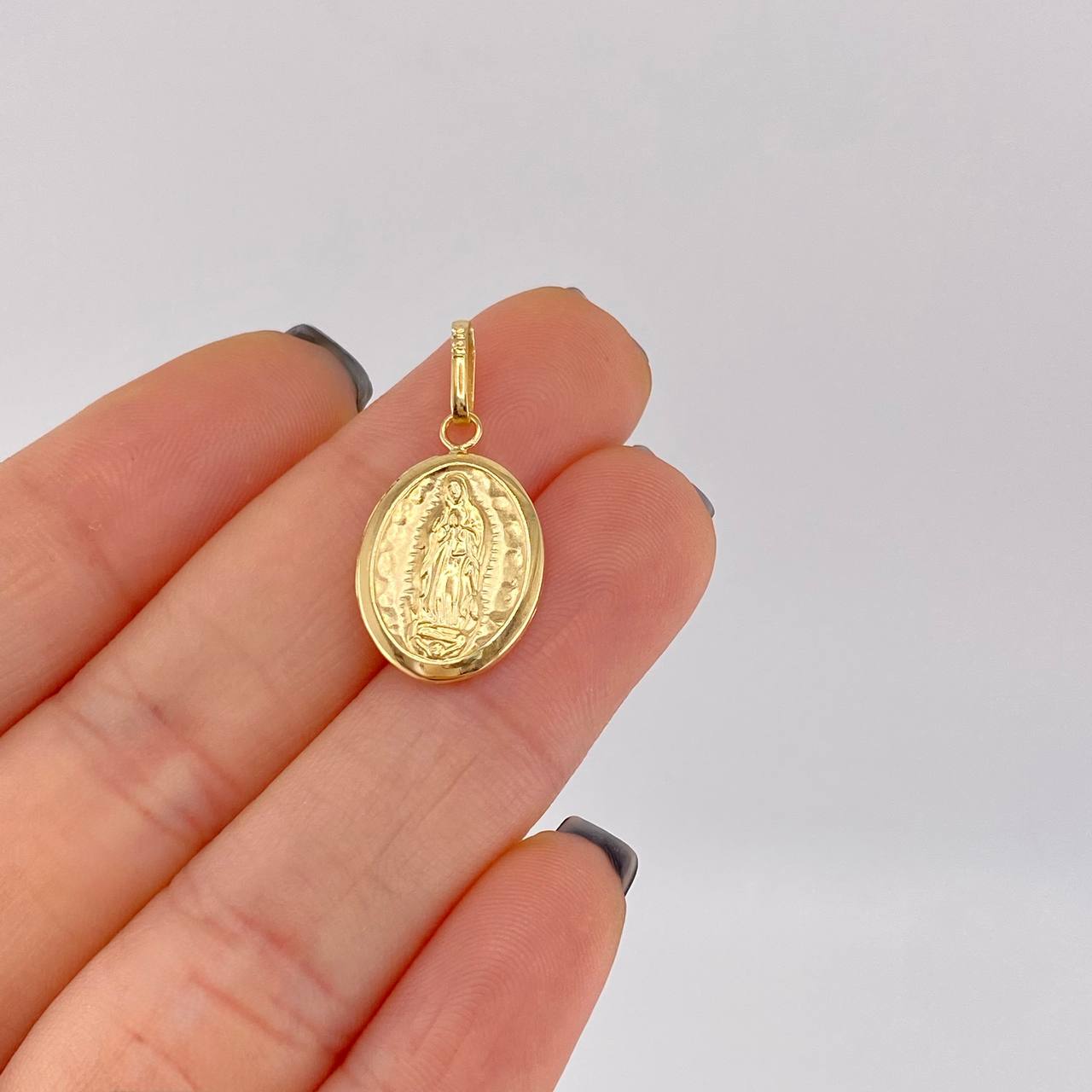 Dije Virgen Guadalupe Plana 1 g / 1 in Oro Amarillo 18K