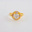 Aura Vintage Solitaire Ring 1.95 g / T7 1/2 18K Yellow Gold