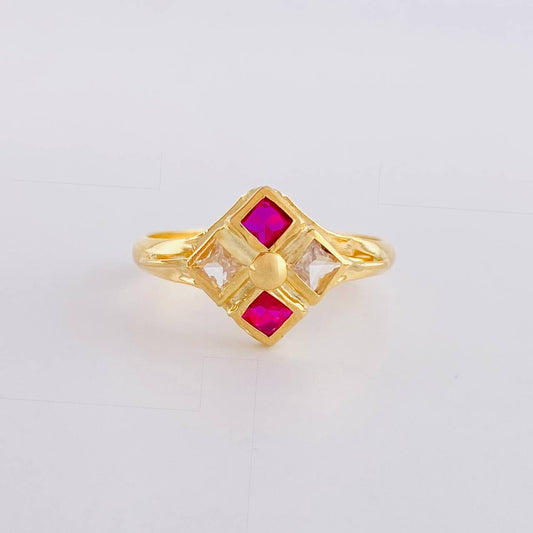 Anillo Rombo Imperial 1.75 g / T8 1/4 Oro Amarillo 18K