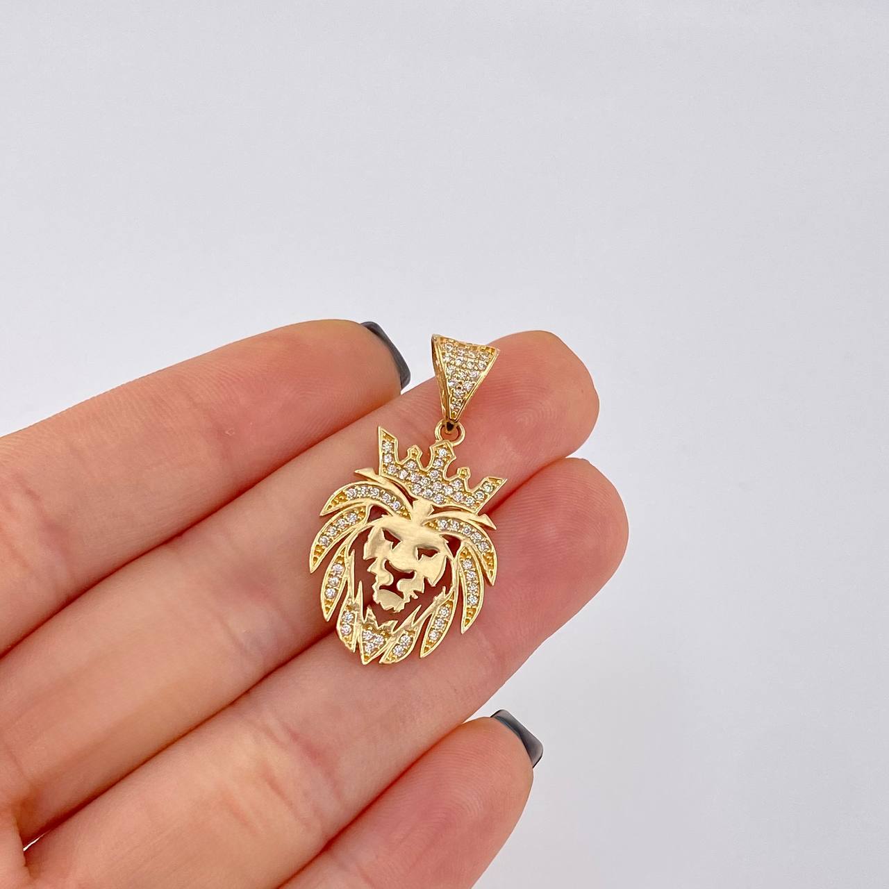 Dije León 3.1 g / 1 1/4 in Oro Amarillo 18K