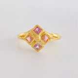 Imperial Rhombus Ring 1.8 g / Size 8 1/2 Yellow Gold 18K