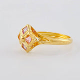 Imperial Rhombus Ring 1.8 g / Size 8 1/2 Yellow Gold 18K