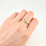 Imperial Rhombus Ring 1.8 g / Size 8 1/2 Yellow Gold 18K