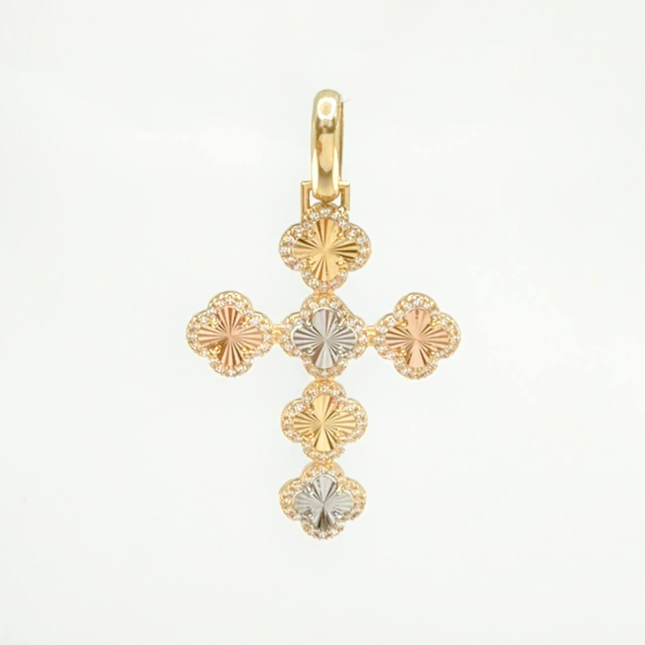 Dije Trebol Túpido 5.9 g / 2 1/4 in Tres Oros 18K