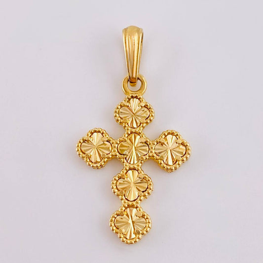 Dije Trebol Dorado 2.4 g / 1 1/4 in Oro Amarillo 18K