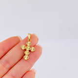 Dije Trebol Dorado 2.6 g / 1 1/4 in Oro Amarillo 18K