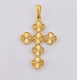 Golden Clover Pendant 6.55 g / 2 in 18K Yellow Gold