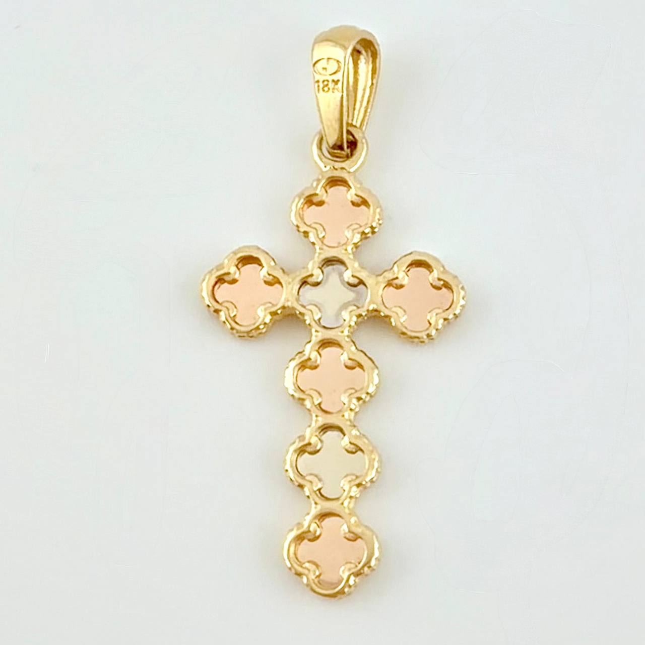 Dije Trebol 2.6 g / 1 1/2 in Tres Oros 18K