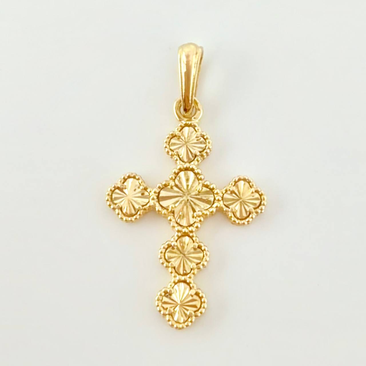 Dije Trebol Dorado 2.5 g / 1 1/4 in Oro Amarillo 18K