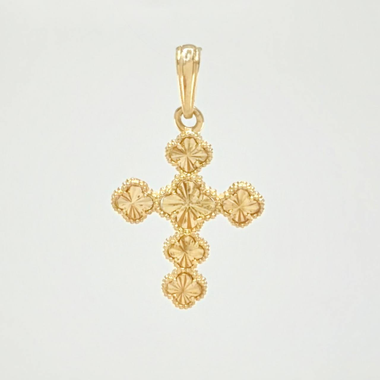 Dije Trebol Dorado 2.5 g / 1 1/4 in Oro Amarillo 18K