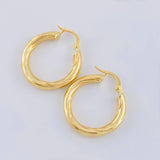 Candongas Jass Diagonal 2.65 g / 1 in Oro Amarillo 18K