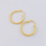 Lucy Hoop Earrings 1.55 g / 3/4 in 18K Yellow Gold