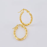 Candongas Mary Ovalada 1.3 g / 3/4 in Oro Amarillo 18K