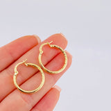 Candongas Rox 1.55 g / 3/4 in Oro Amarillo 18K