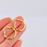 Candongas Derek 1.75 g / 3/4 in Oro Amarillo 18K