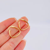 Candongas Triangulo Andy 1.65 g / 3/4 in Oro Amarillo 18K