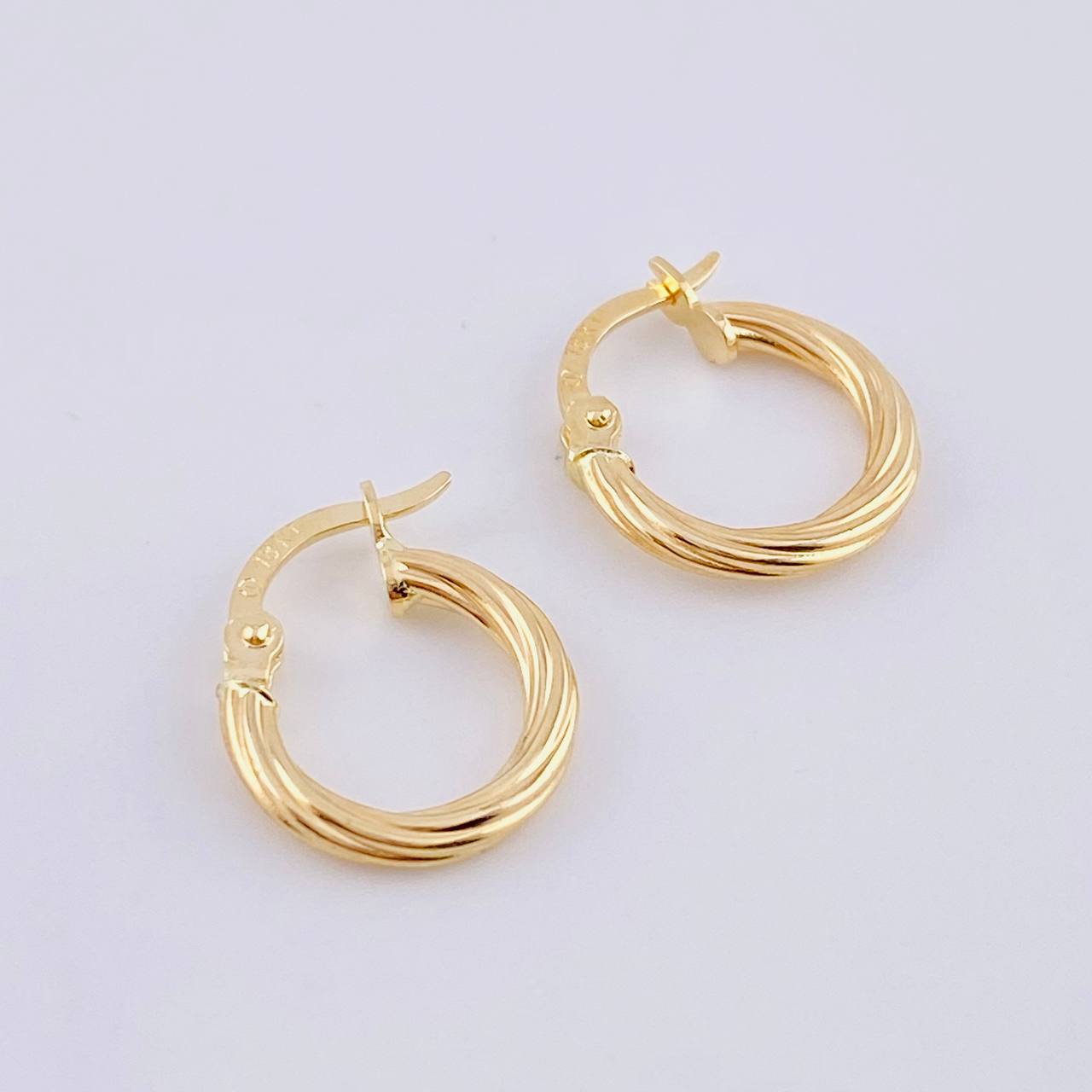 Candongas Mary 1 g / 1/2 in Oro Amarillo 18K