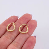 Candongas Mary 1 g / 1/2 in Oro Amarillo 18K