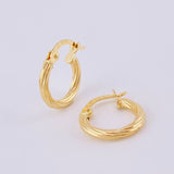 Candongas Sofi 1gr / 1/2 in / Oro Amarillo 18K *
