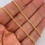 Rope Chain 1.55gr / 18 in / 18K Yellow Gold +3 &