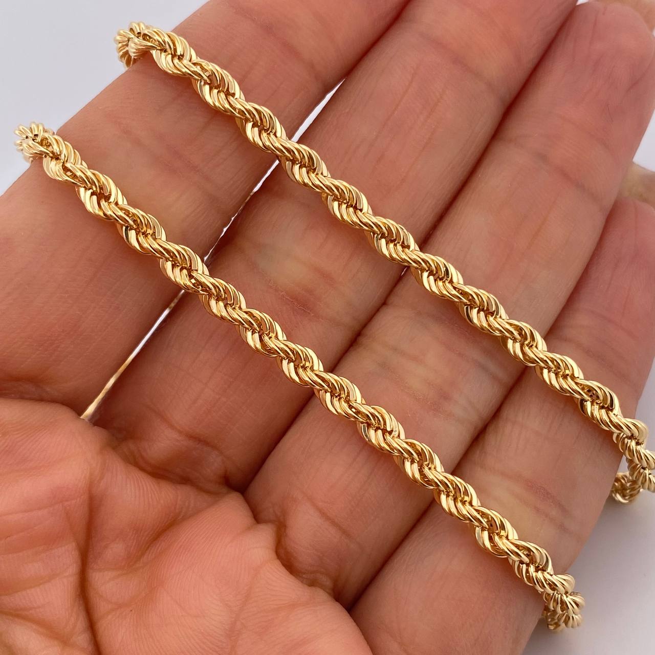 Rope Chain 9.15gr / 25.6in / +3 18K Gold &
