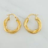 Candongas Gala 3.65gr / 2.5cm / Oro Amarillo 18K $