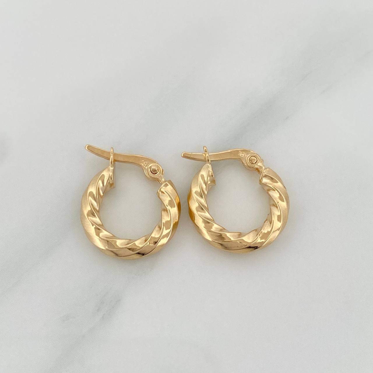Candongas Lupe 1.15gr / 1/2 in / Oro Amarillo 18K &