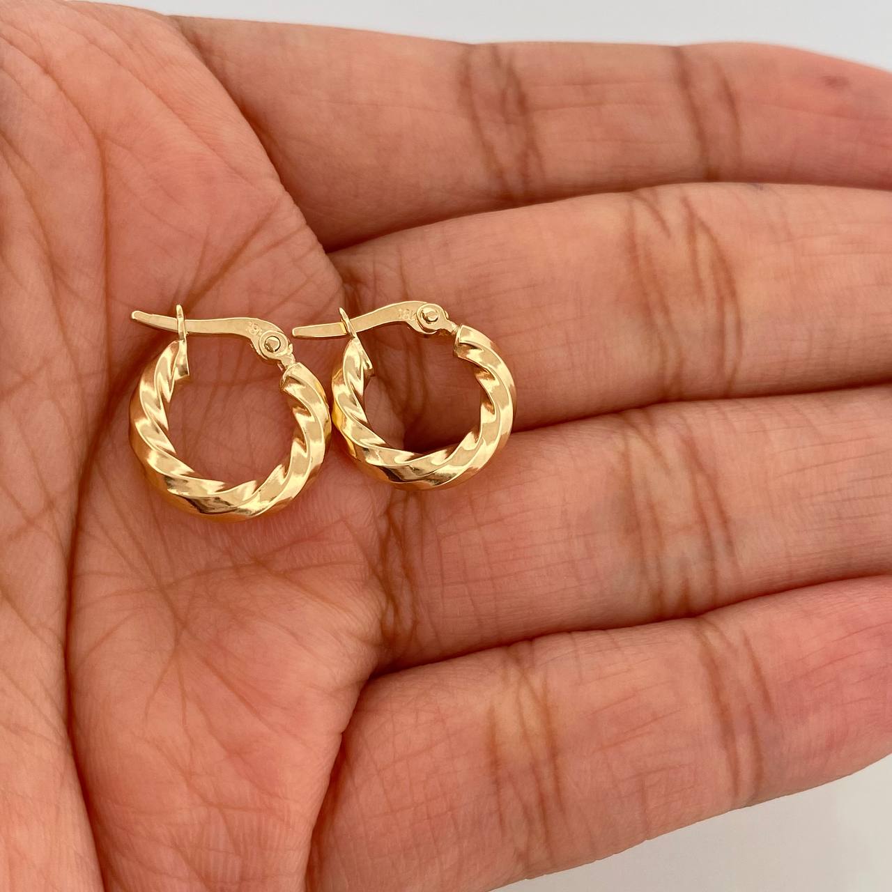 Candongas Lupe 1.15gr / 1/2 in / Oro Amarillo 18K &