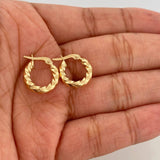 Candongas Lupe 1.15gr / 1/2 in / Oro Amarillo 18K &