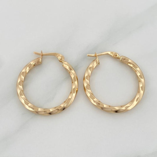 Candongas Kari 2.1gr / 1 in / Oro Amarillo 18K &